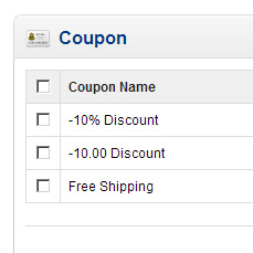 Coupon and Voucher Codes in OpenCart