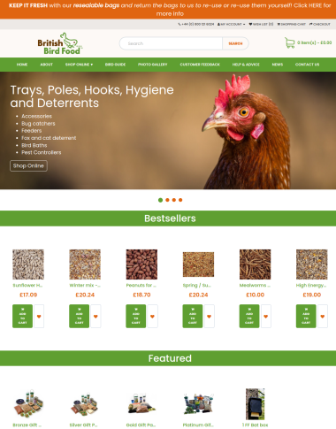 British Bird Food Overlay Image