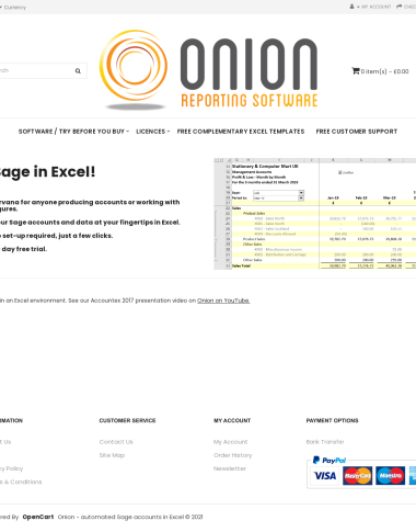 Onion Reporting Software Overlay Image