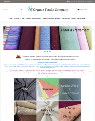 Organic Textile Company Overlay Image