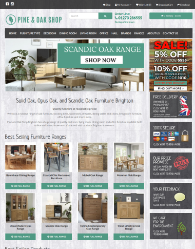 Pine and Oak Shop Overlay Image