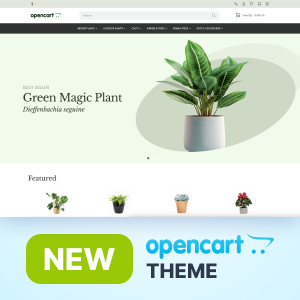 PlantCart: A Lightweight OpenCart Theme for Plant & Garden Stores