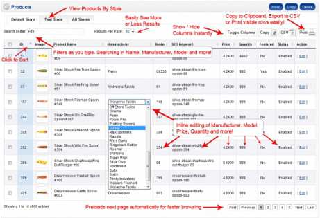 Product Manager Screen Shot