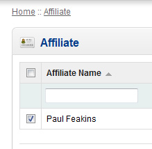 OpenCart Approve Affiliate