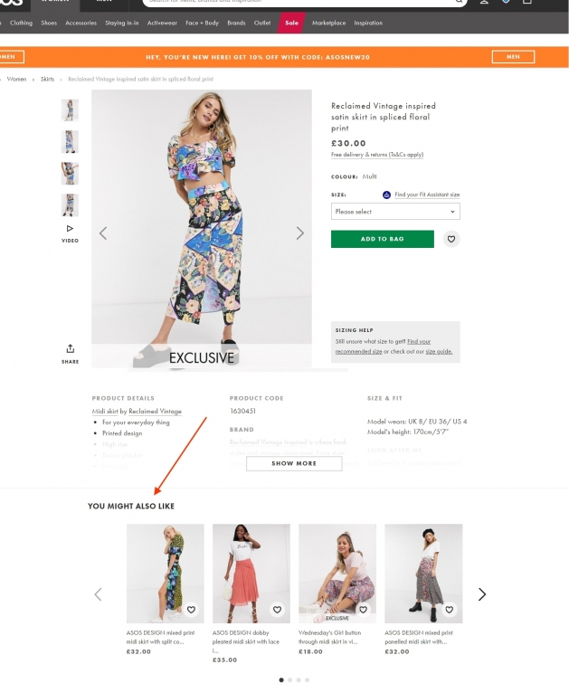 Personalized shopping experience in eCommerce
