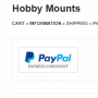 Hobby Mounts Quick Checkout
