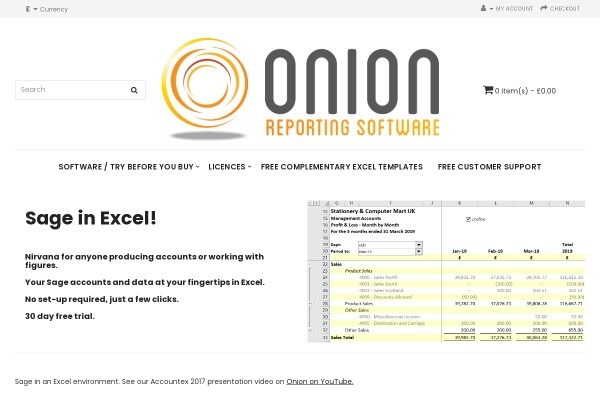 Onion Reporting Software